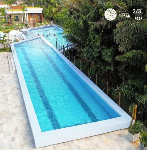 A heated pool