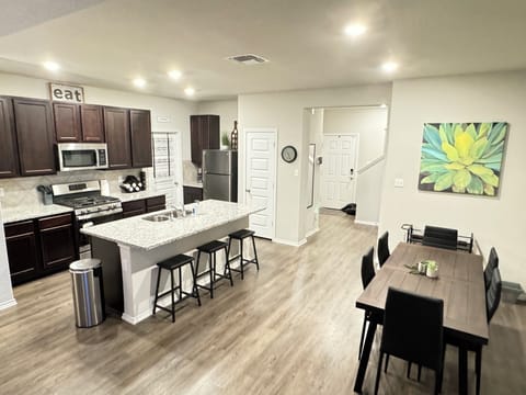 Dining and living room