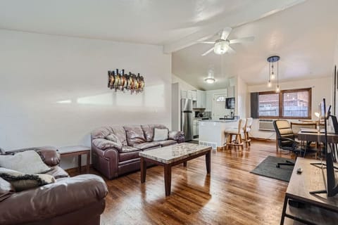 Relax after a day seeing the city in the inviting living room