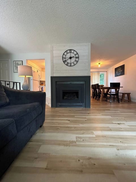 Warm and inviting living room upstairs 
