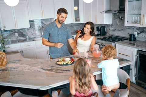 Luxurious kitchen island for delicious meals and great conversation!