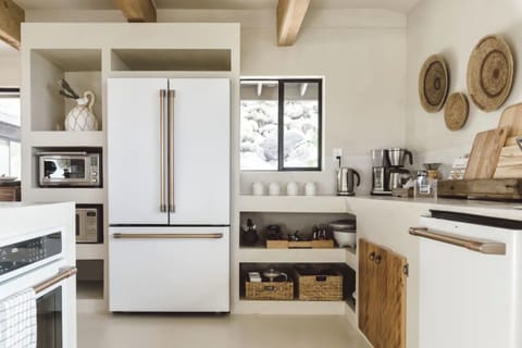 Cook light meals in our fully equipped kitchen. We use top of the line appliances from GE Cafe Series and Breville