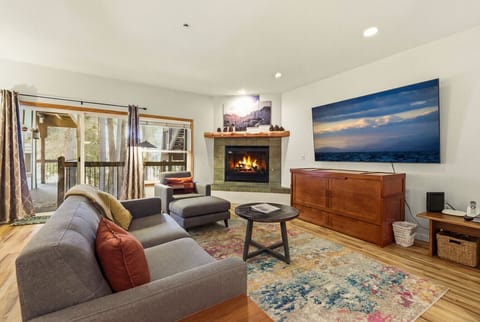Living Room with TV and Murphy Bed