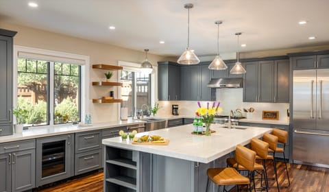 Chef’s kitchen, fully equipped with high-end appliances