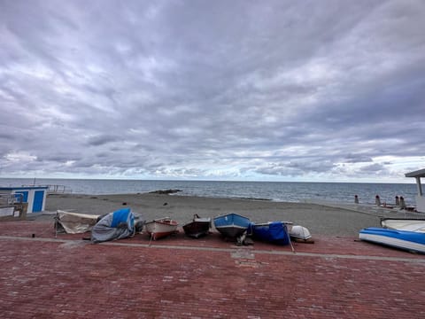 On the beach