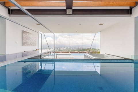 Indoor pool, a heated pool