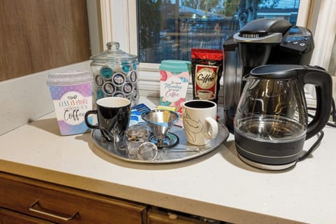 Coffee Station: with coffee, tea, coco with sugar and creamers if needed.