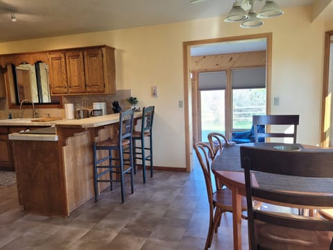 Kitchen dining to sun rooom