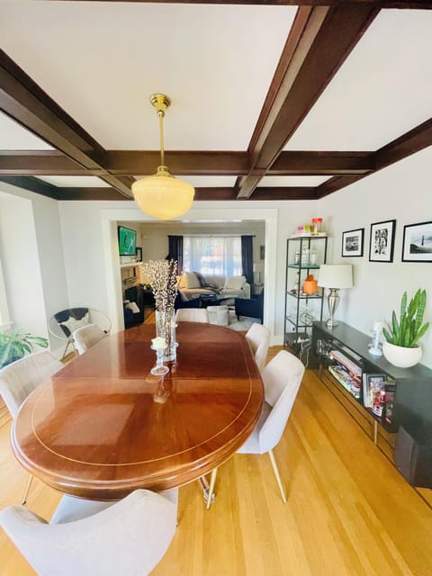 Gleaming box beam ceilings