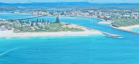 Beach nearby, sun loungers