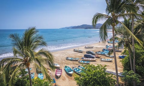 Sun loungers, beach towels