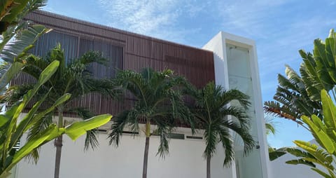 Main entrance, two car garage