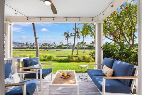 Start your day on the balcony overlooking the tennis courts, a perfect spot for a morning stretch or an evening drink.