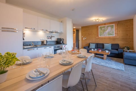 Open plan Kitchen with large dining table
