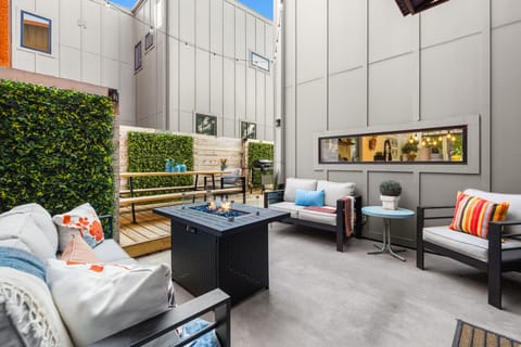 Unwind on the private fenced patio located on the main level.