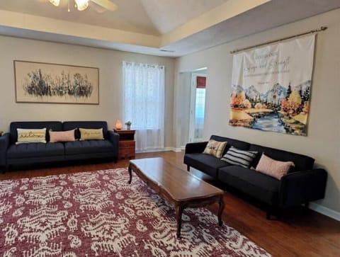 both couches fold out to sofa beds