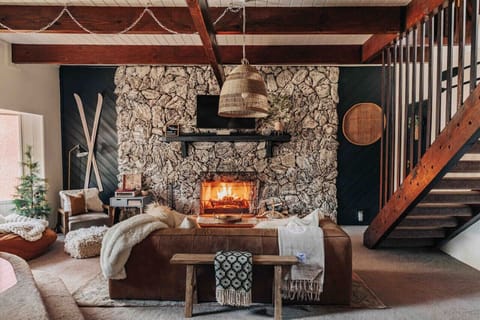 Gather around the warm fireplace during your stay.