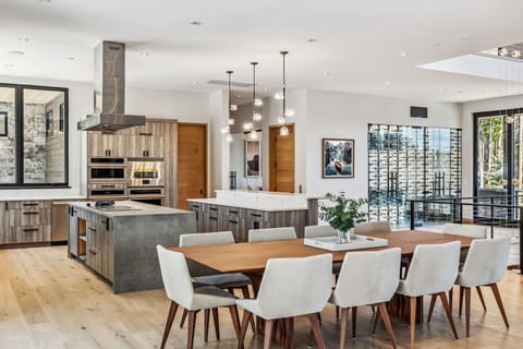 The two-island kitchen is a chefs dream