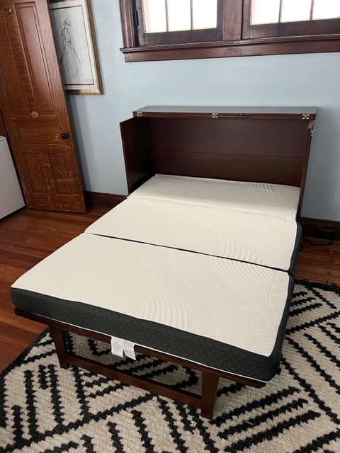 Fold out full bed in living room