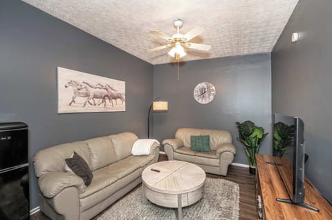 Kick back and enjoy your favorite streaming entertainment in the living room