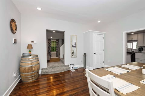 Gather for meals together at the dining table, with room for the whole crew!