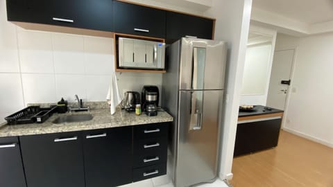 Fridge, microwave, oven, coffee/tea maker