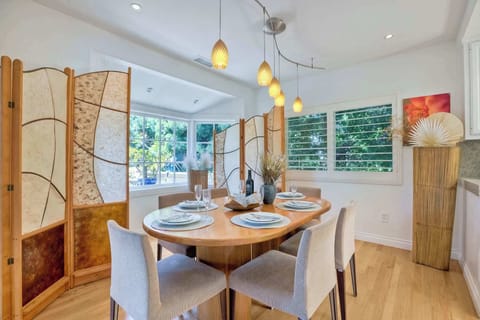 Dining table with seating for 6