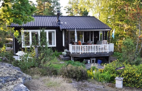 Holiday home, located on a small hill.