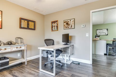 Home Office | 1st Floor | Desk w/ Monitor