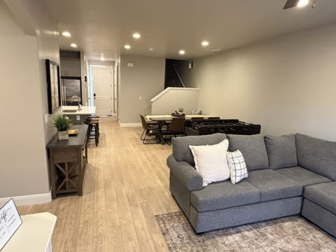 Family room and dining area