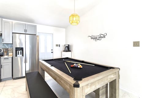 Dining Table that converts into a pool table! Fun for the whole family!