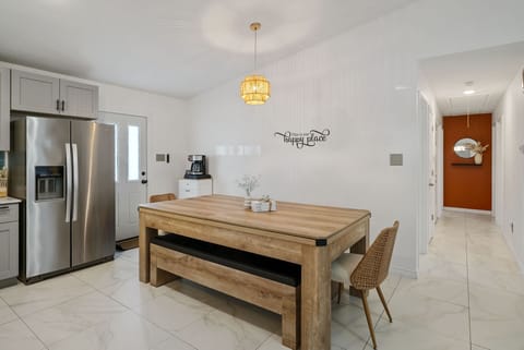 Beautiful dining table that converts to a pool table and ping pong Table!