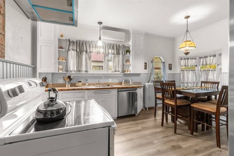 Washer and dryer located in basement of house