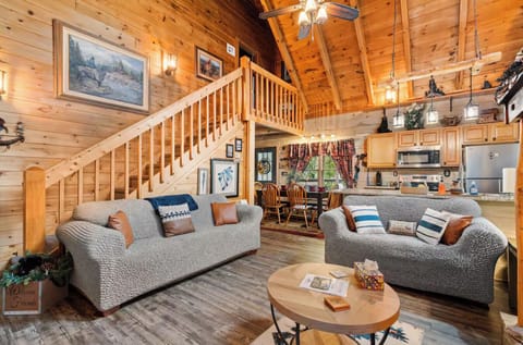 Comfortable seating in the open plan living area.