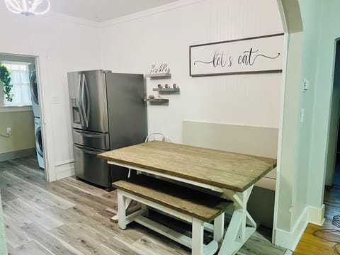 Kitchen table hand made from a gentleman in the army. 