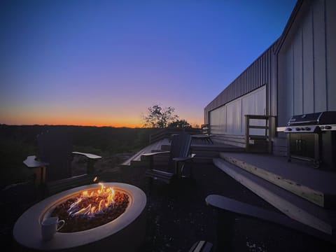 Chat by the fireside.  Sit back under the bright and plentiful stars.