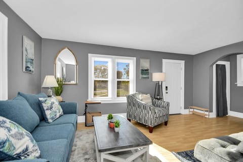 Sunny Living Room for relaxing and entertaining.