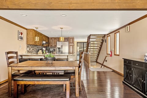 Dining and kitchen area