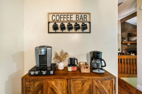 Fully stocked coffee bar to start your day off the right way!