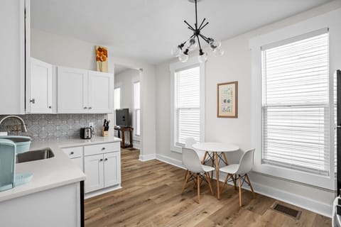 Eat-In Kitchen: Bright and airy space with modern flair, perfect for joyful meals!