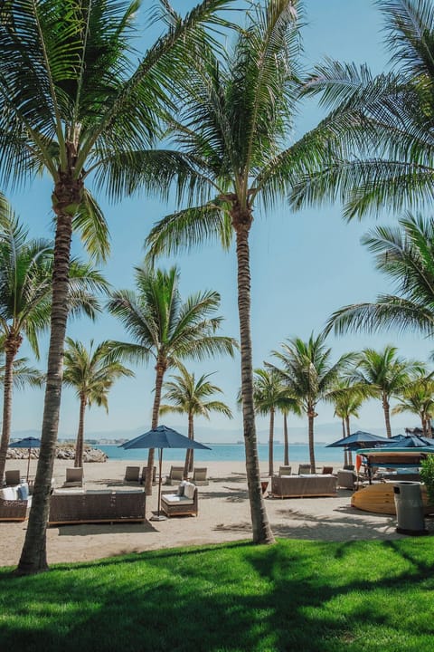 Sun loungers, beach towels