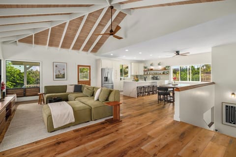 Open and airy living space on the second floor.