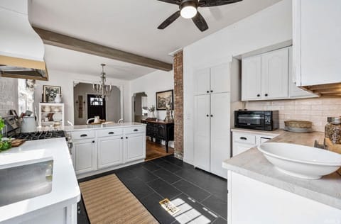Fully stocked modern kitchen