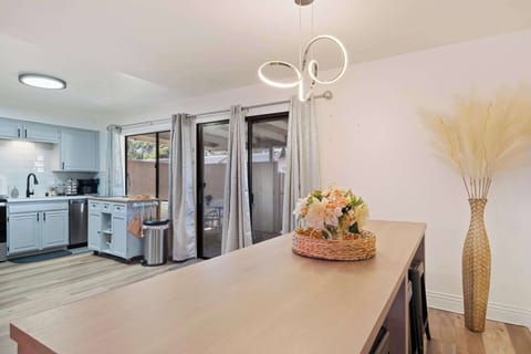 Dining and kitchen area