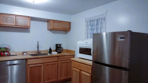 Powerful Microwave, Coffee Machine, dishwasher, and Refrigerator