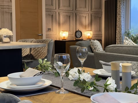 Elegant Dining and Living Area