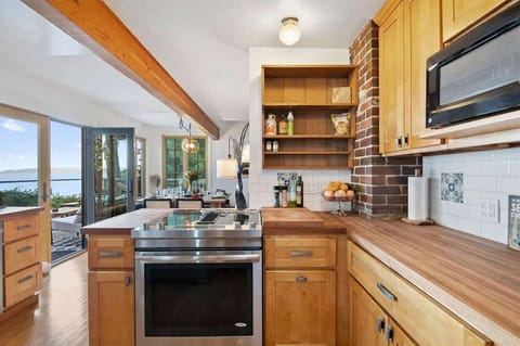 Fully stocked kitchen for your cooking needs