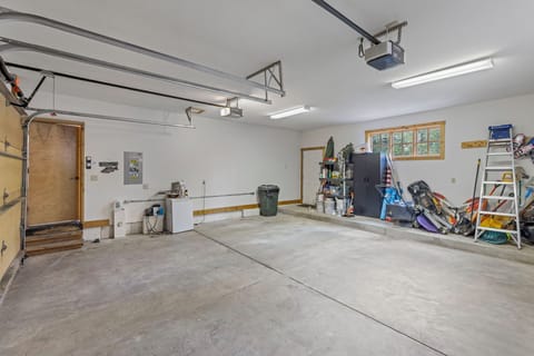 Spacious 2-car garage.