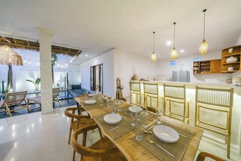 Dining table and bar