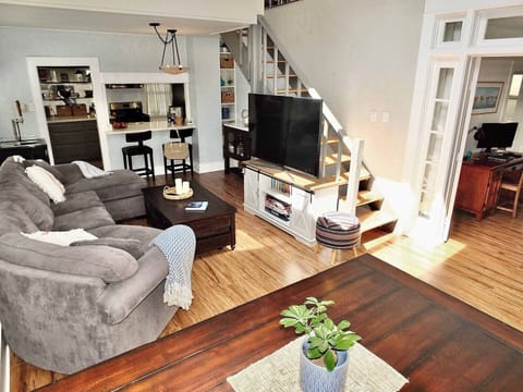 Gather for meals together at the dining table, with seating for 6